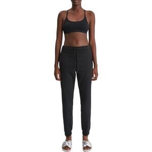 Filippa K Womens Small Track Pants Black Joggers Loungewear Minimalist Casual